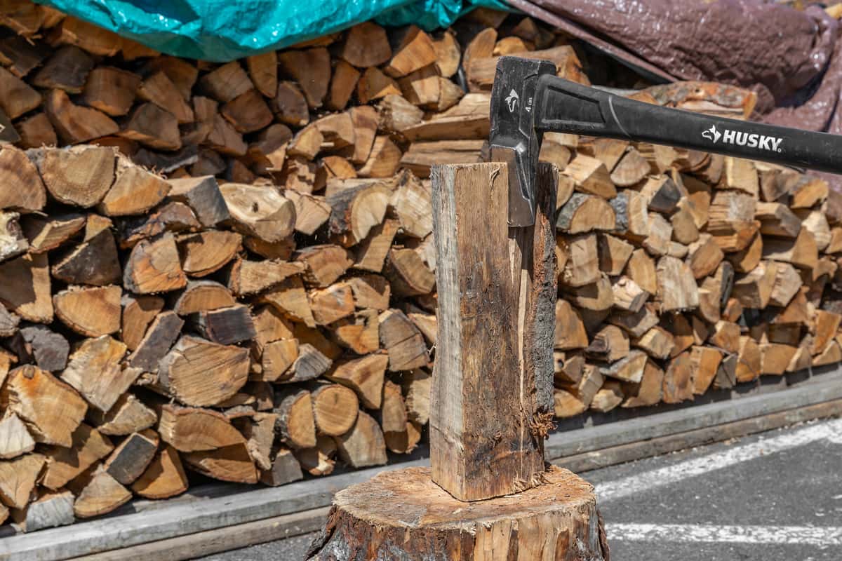 Action Wood cutting shot