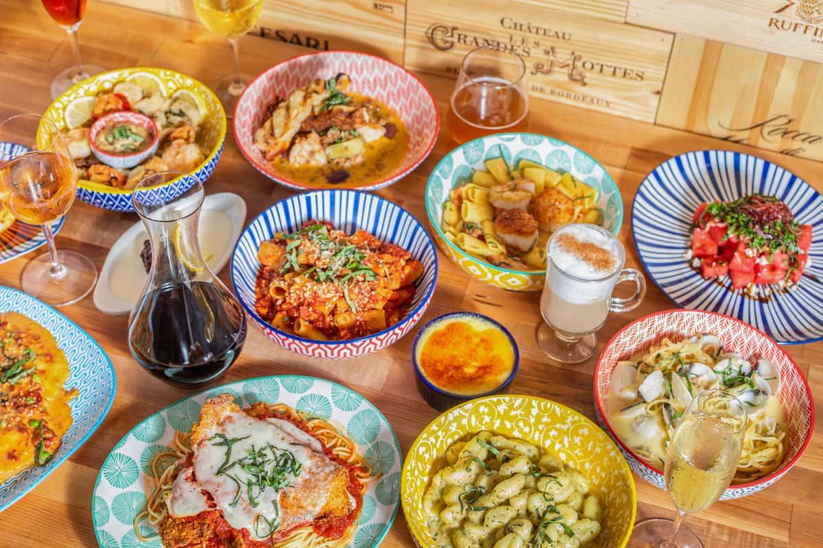 many dishes