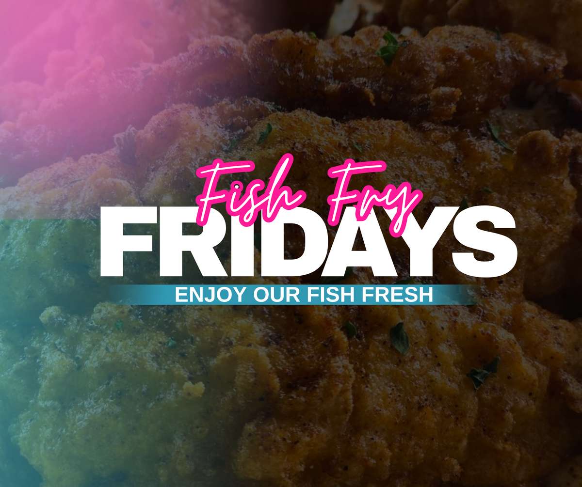 Fish Fry Fridays are on at Q's! Dive into golden, crispy fish, hand-cut fries, and all the fixin's. Served fresh, hot, and with a side of good vibes—every Friday!