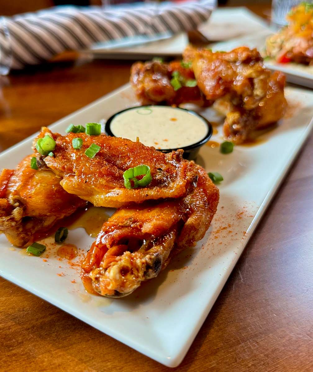 Cider glazed chicken wings