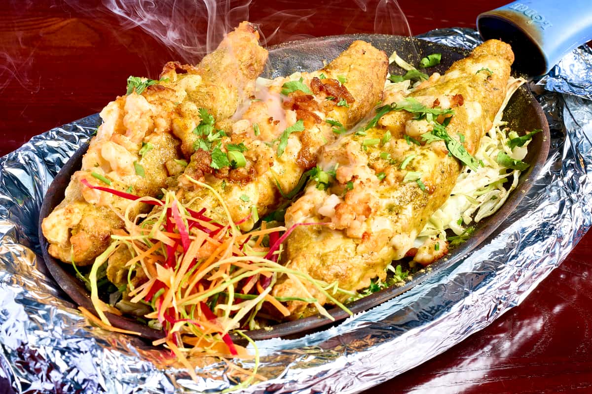 JHINGA SALAMON SEEKH KEBAB