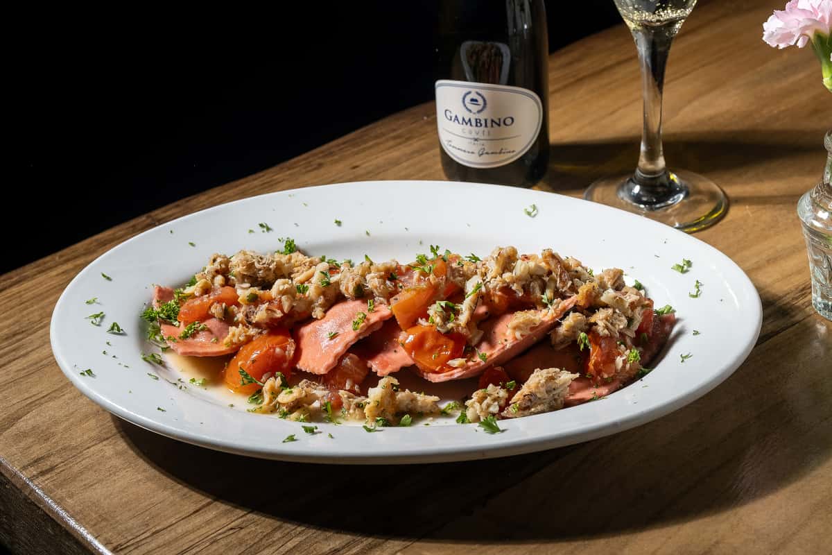 Seafood Ravioli with Granchio
