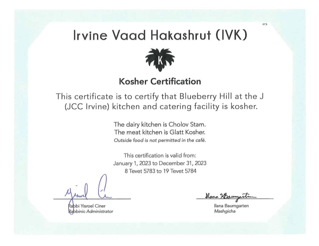 Kosher Certification 