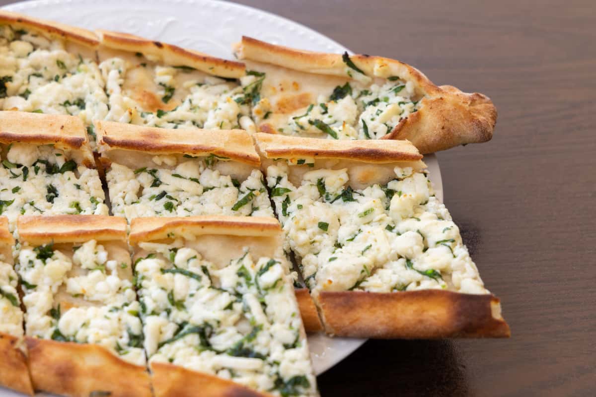 spinach cheese pide