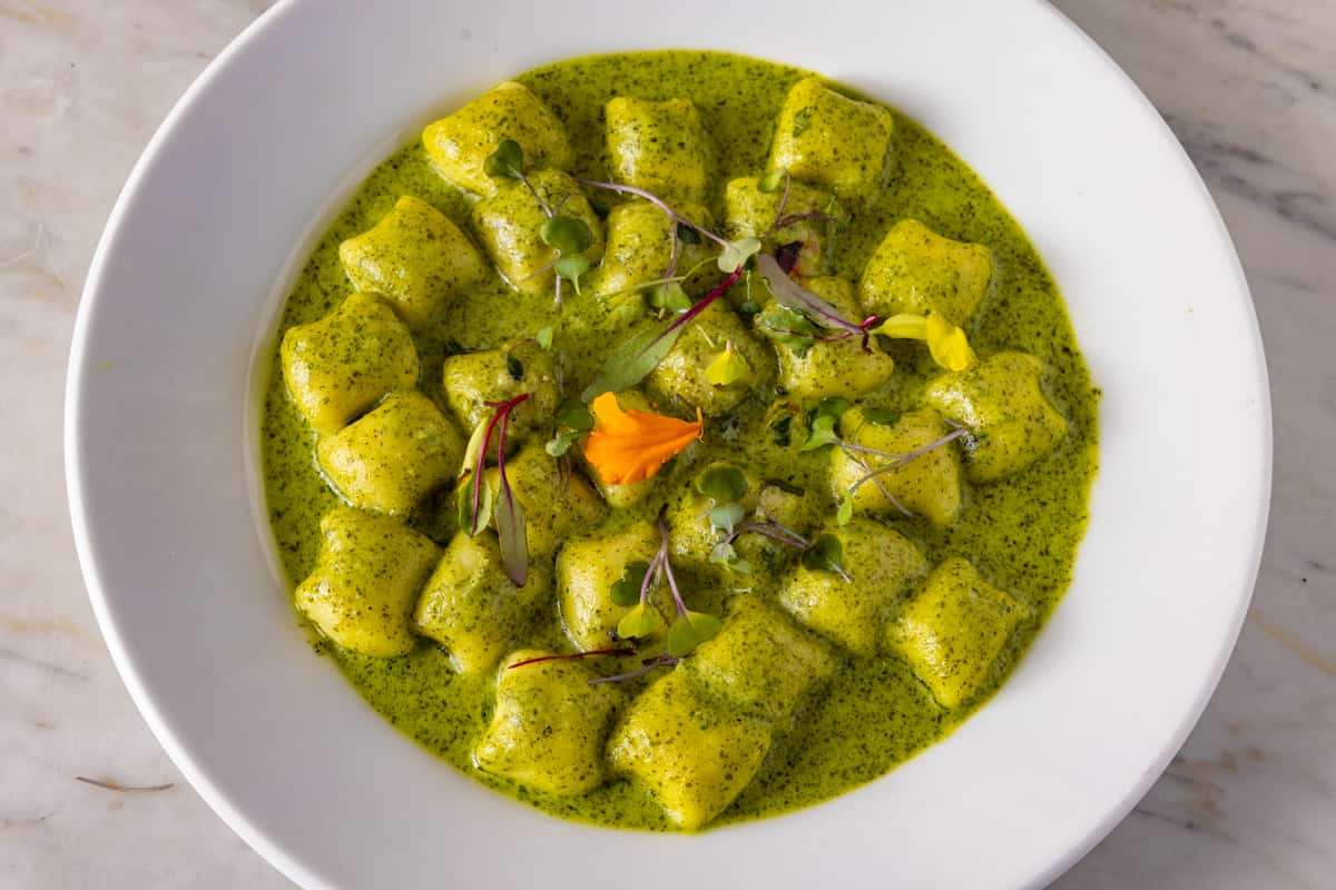 gnocchi al pesto