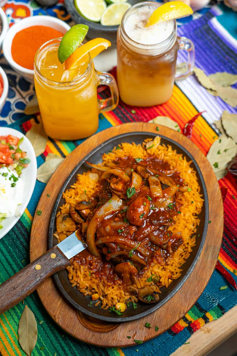 plate of mexican food