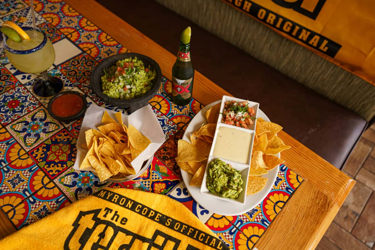 table of mexican food