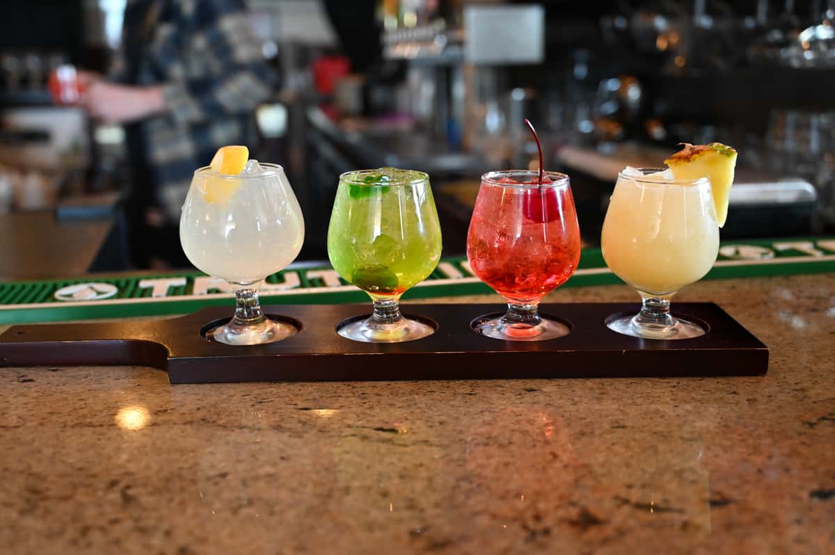 flight of drinks