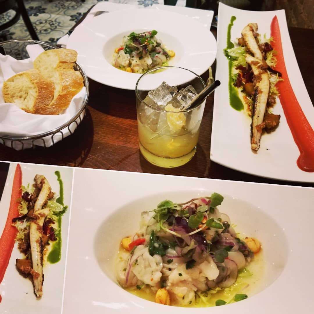 variety of menu dishes