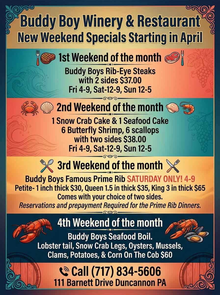 monthly specials flyer