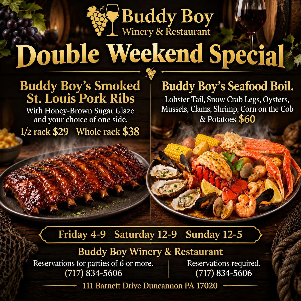 Ribs and Seafood Boil