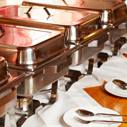 Buffet sternos. Steel. Covered.
