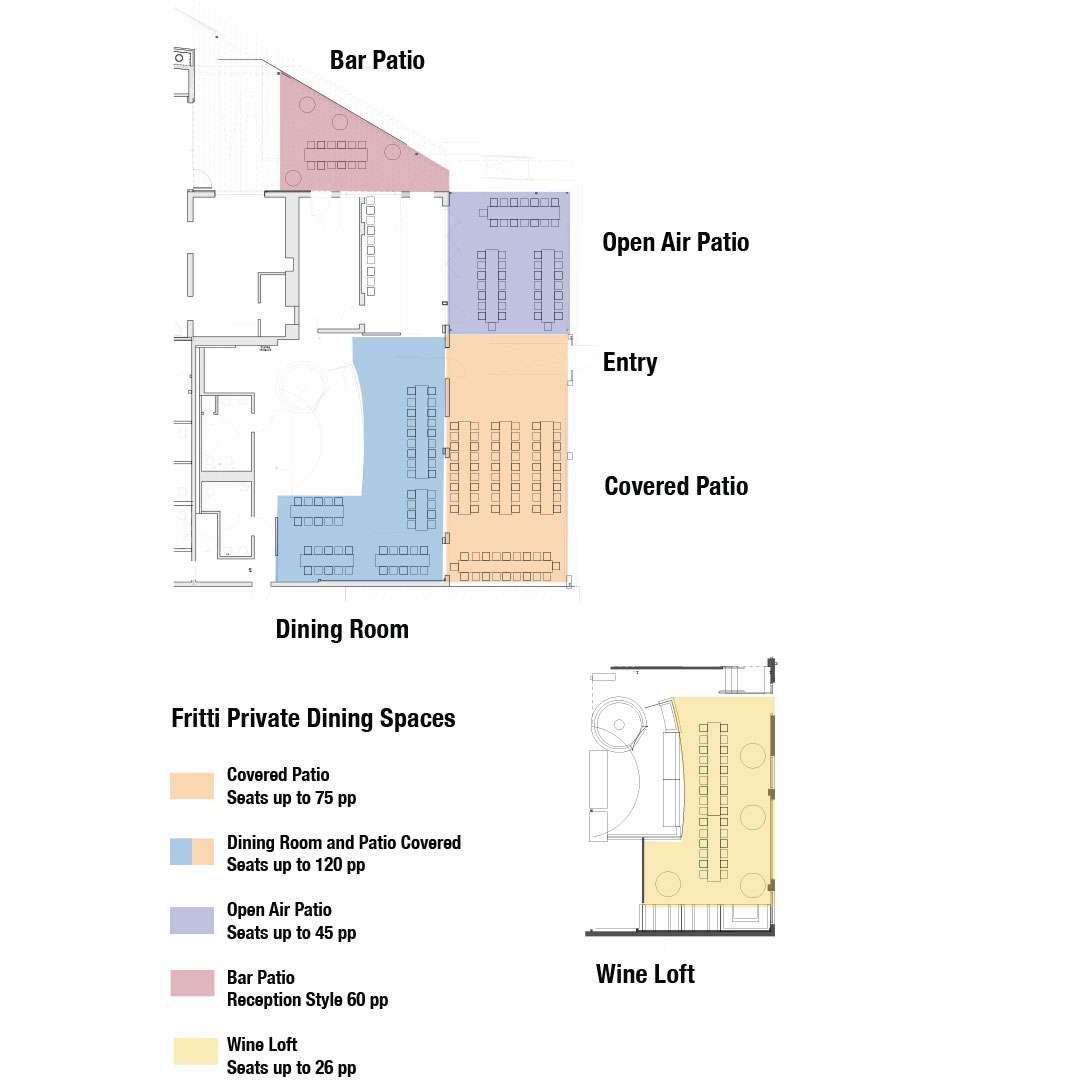 Fritti Private dining Floor plan master