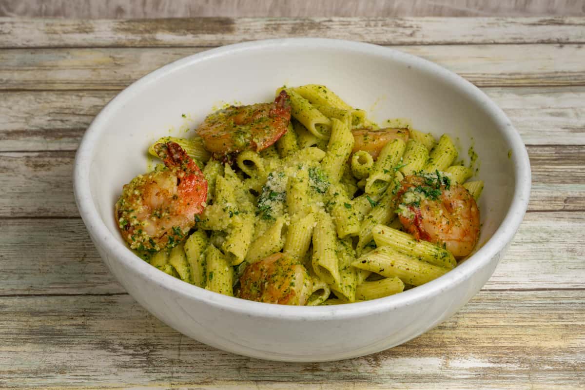 Shrimp Pesto Pasta
