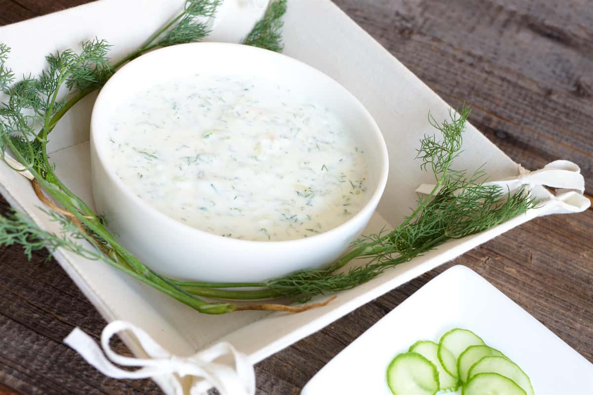 Dill tzatziki sauce
