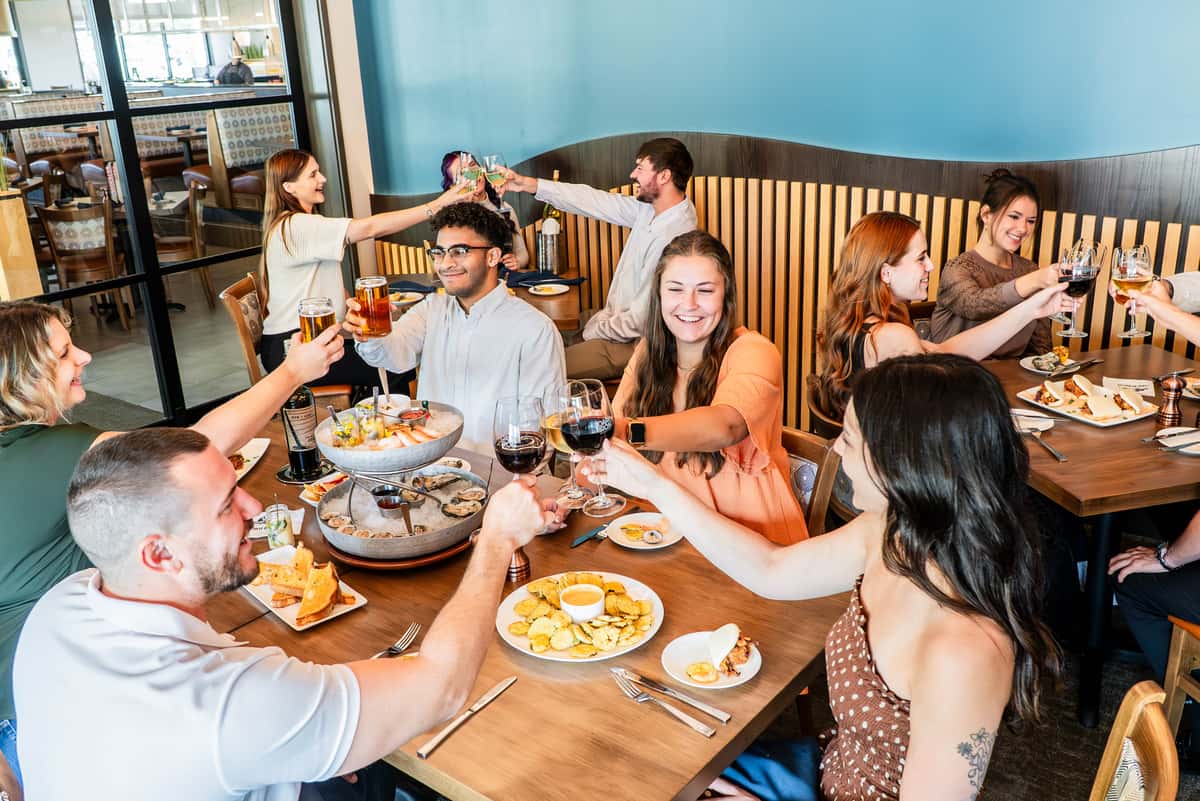 People Dining at Oar & Iron