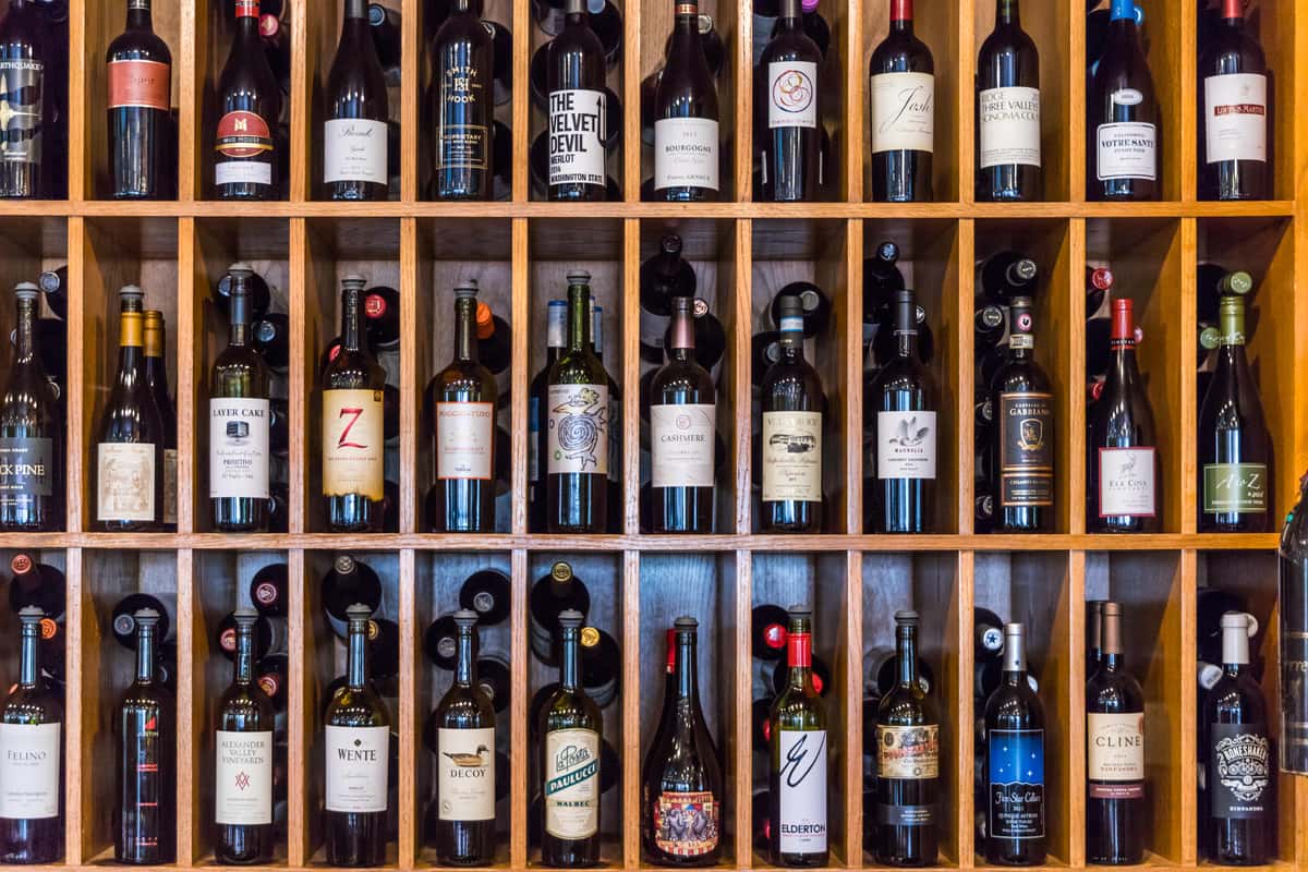 bottles of wine