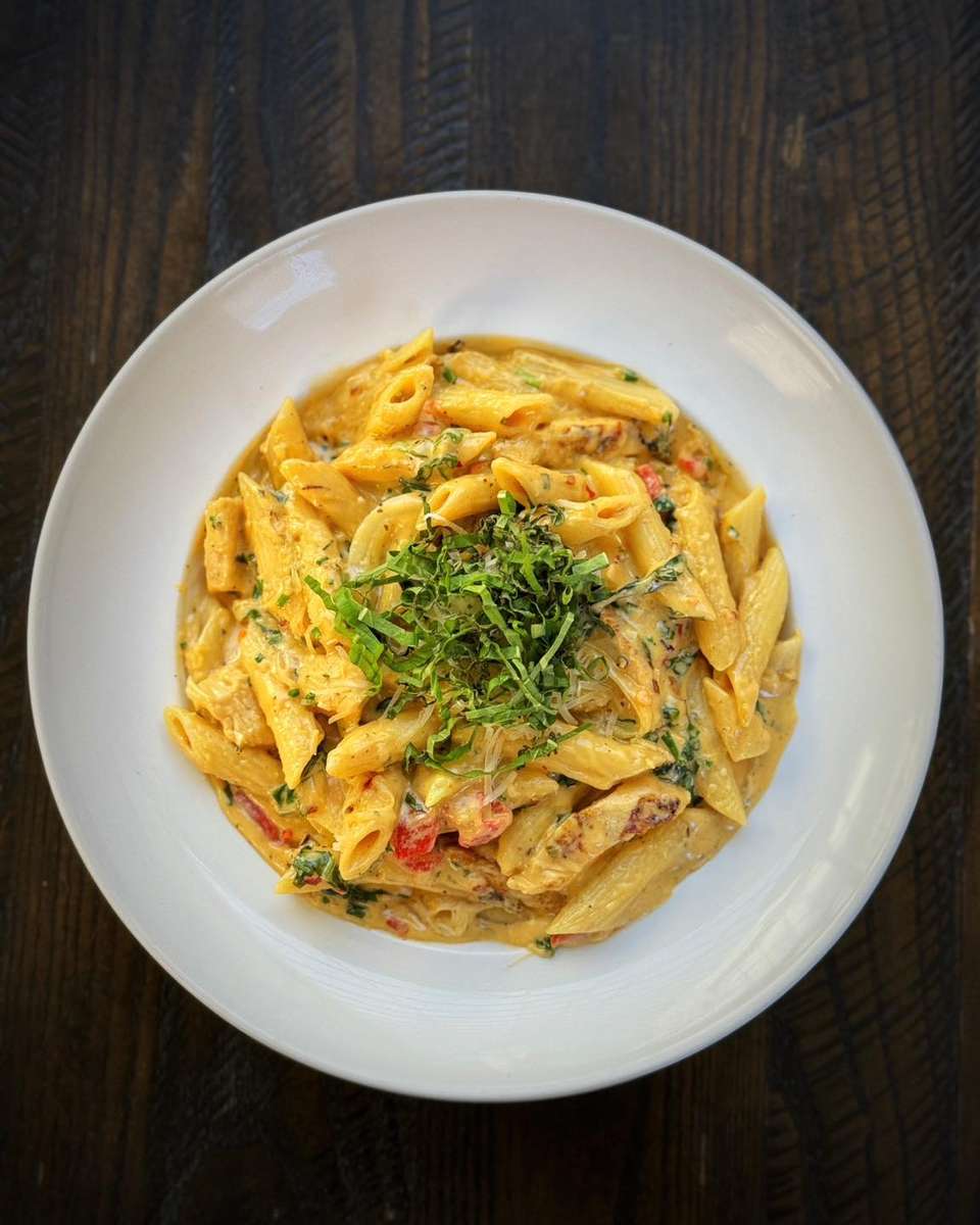 pasta with white sauce