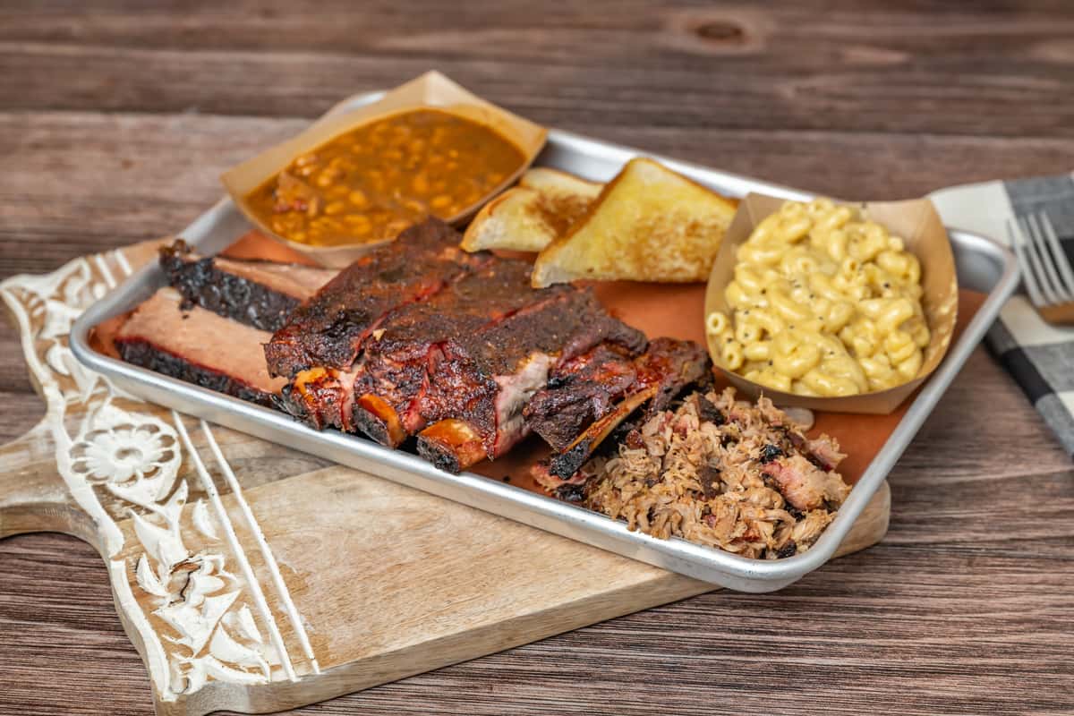 three meat plate