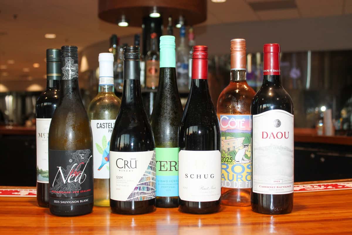 wine bottles