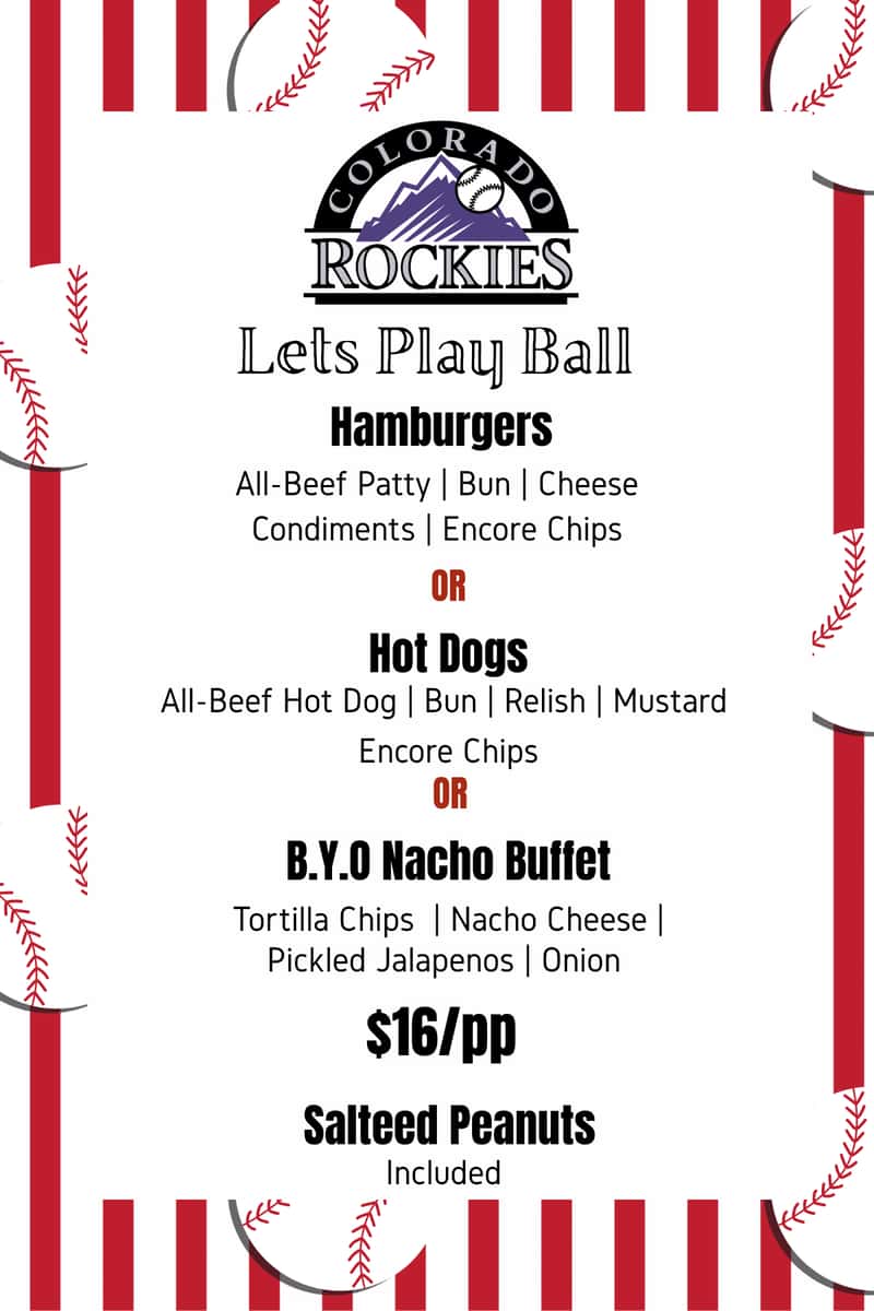 Ballpark Special 2026 Encore Catering Denver
