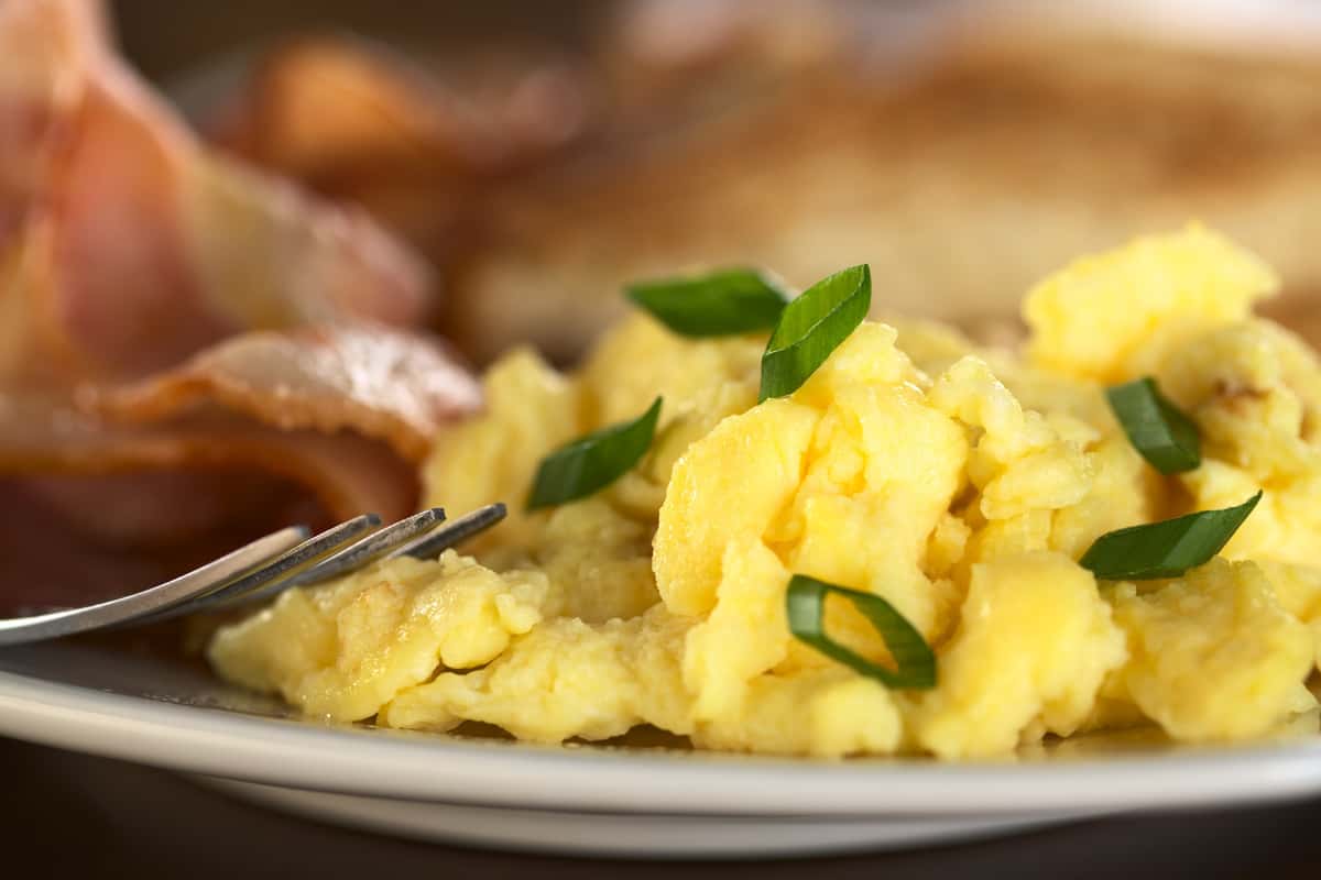 eggs and green onion