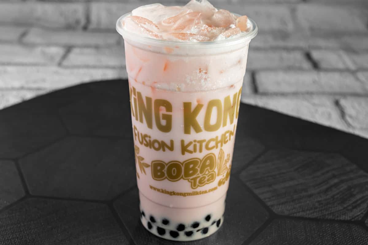 Water Melon Boba Tea