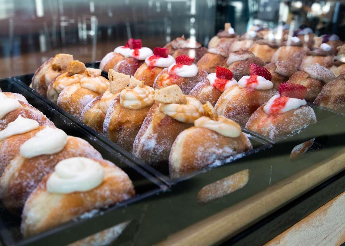 donuts in the case
