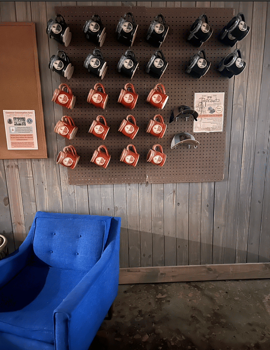 Taproots Mugs Hanging