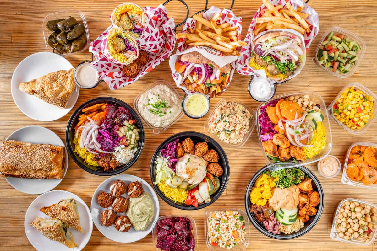 Hummus and Pita Dishes
