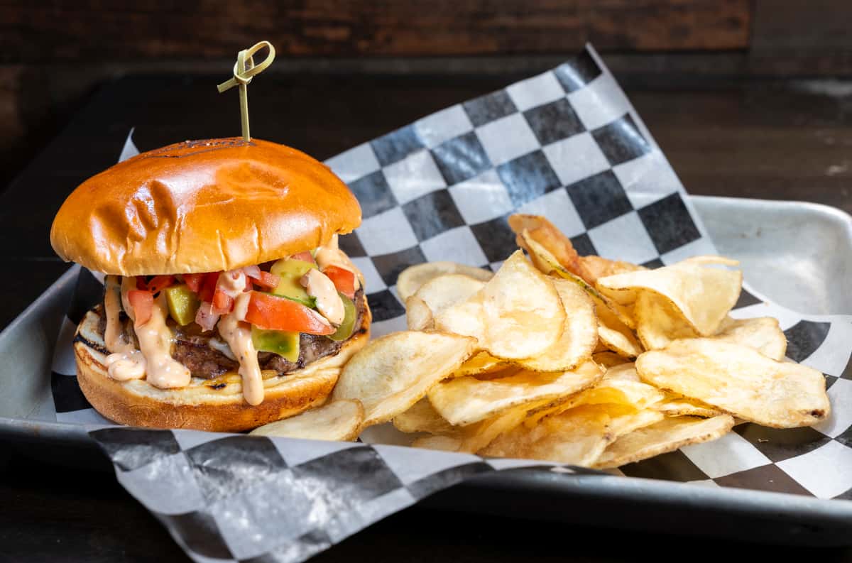 Burger and Chips