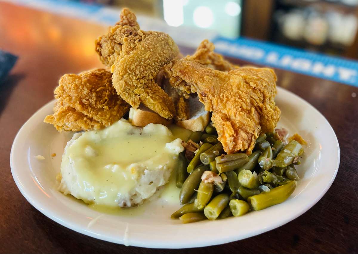 fried chicken plate
