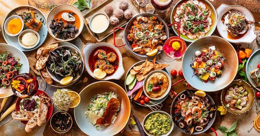 different dishes from sebastian pintxos bar