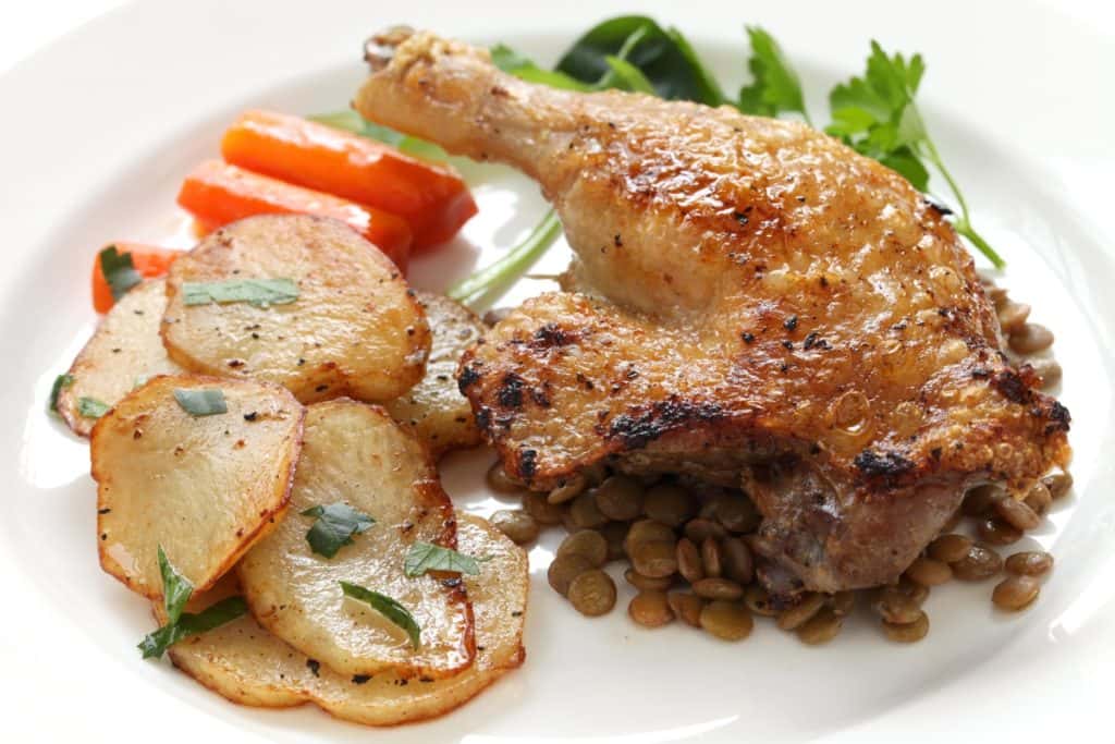 Duck Confit Left Bank Brasserie French Restaurant In CA