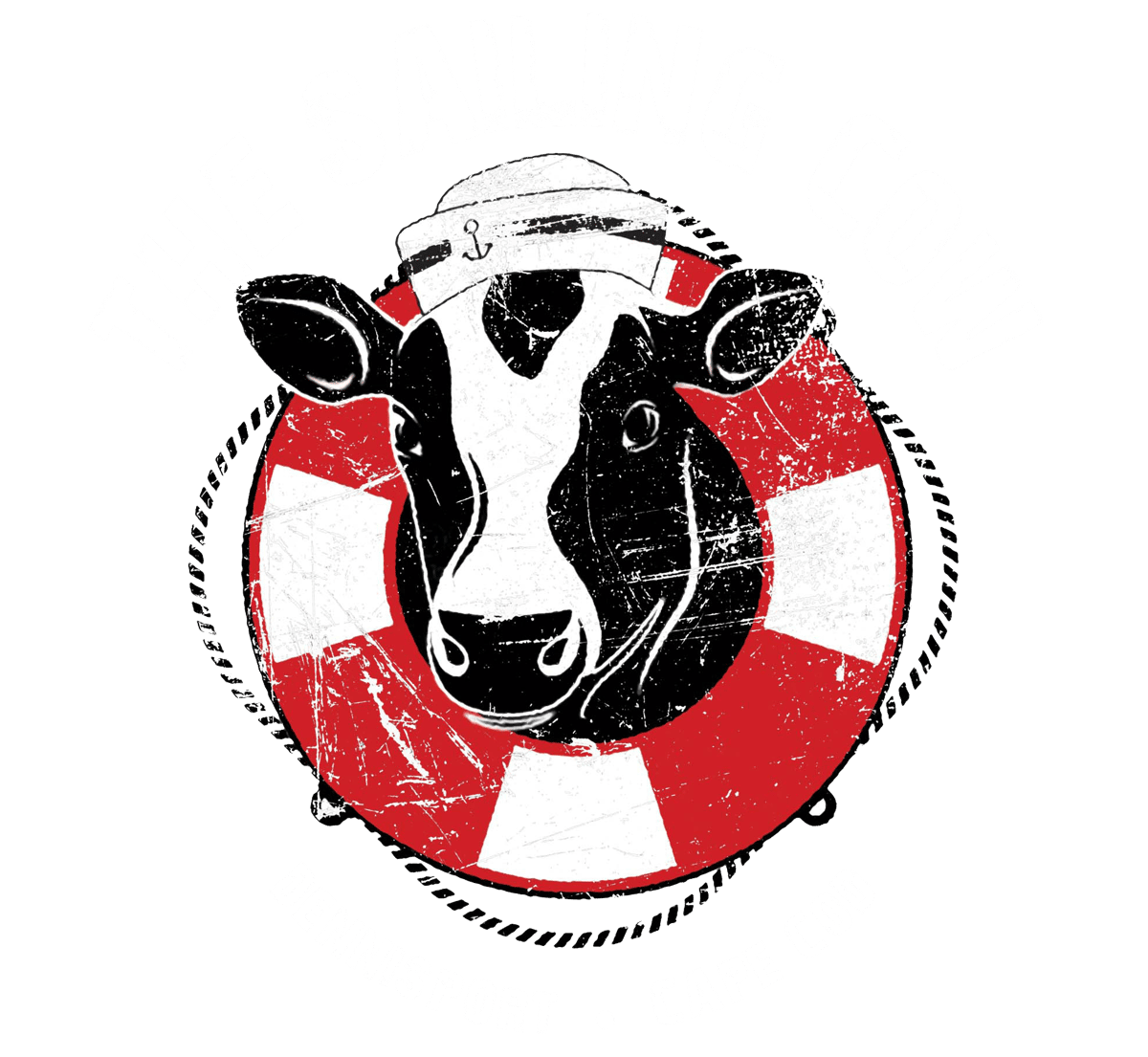The sailing cow header logo