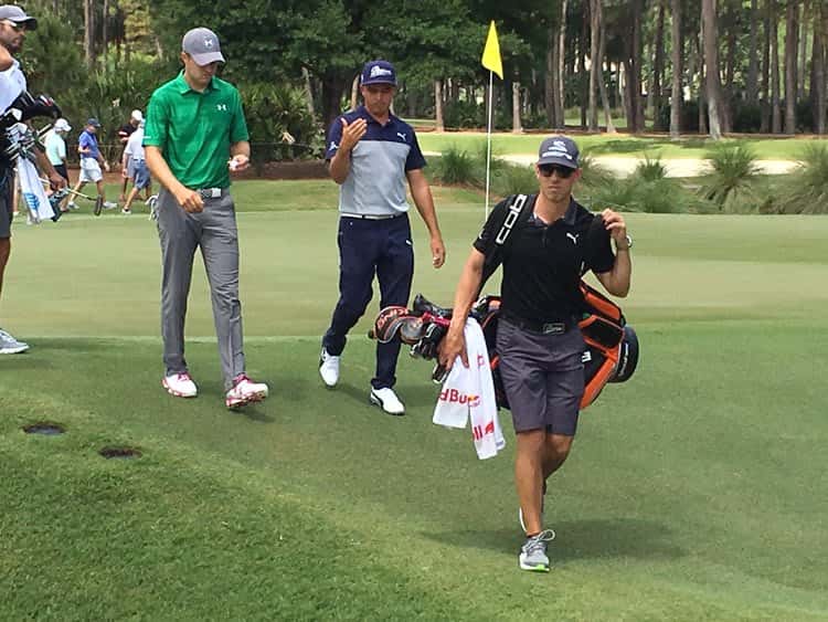 golfer with bag