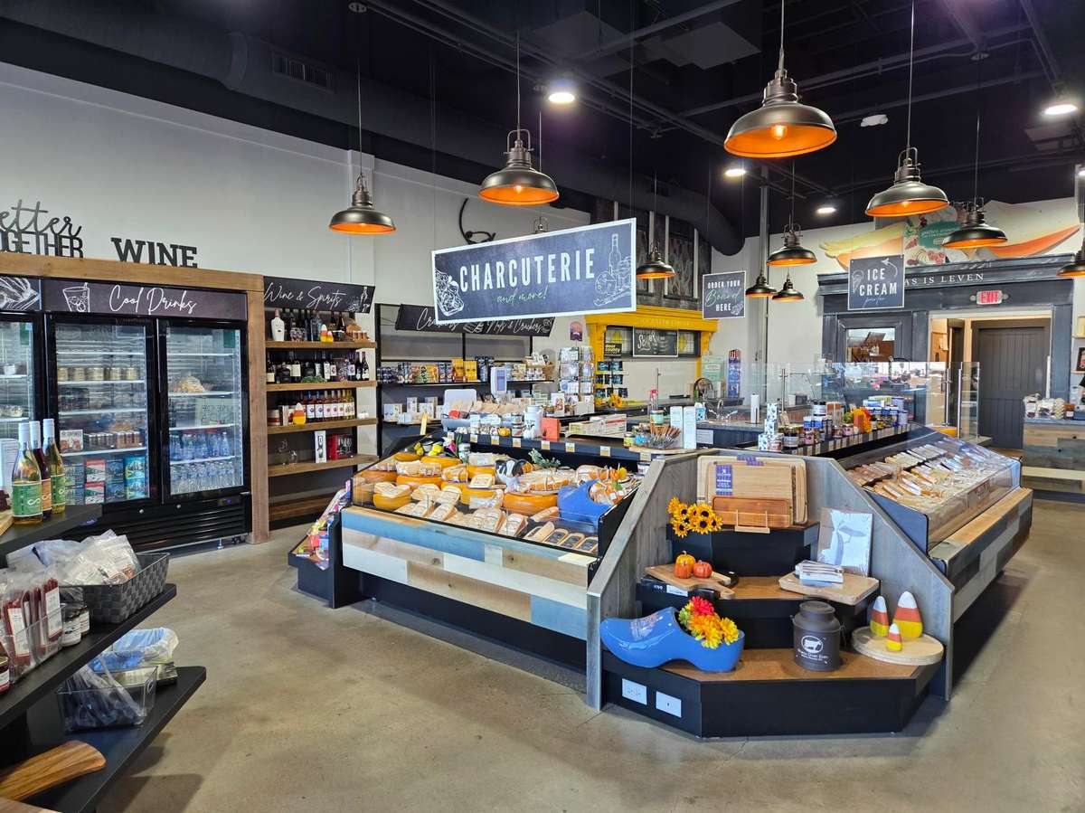 Retail Store with Refrigerated Cheese Case