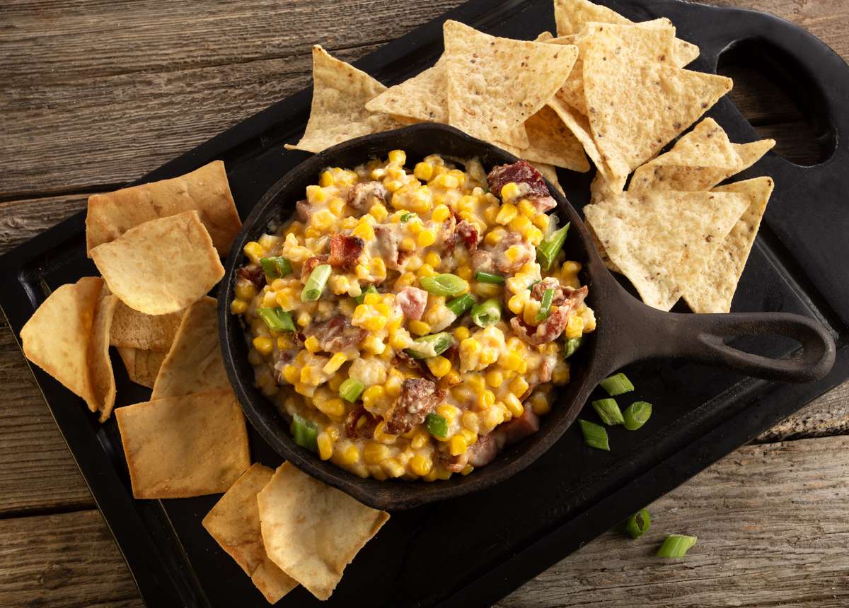 corn dip with bacon gouda