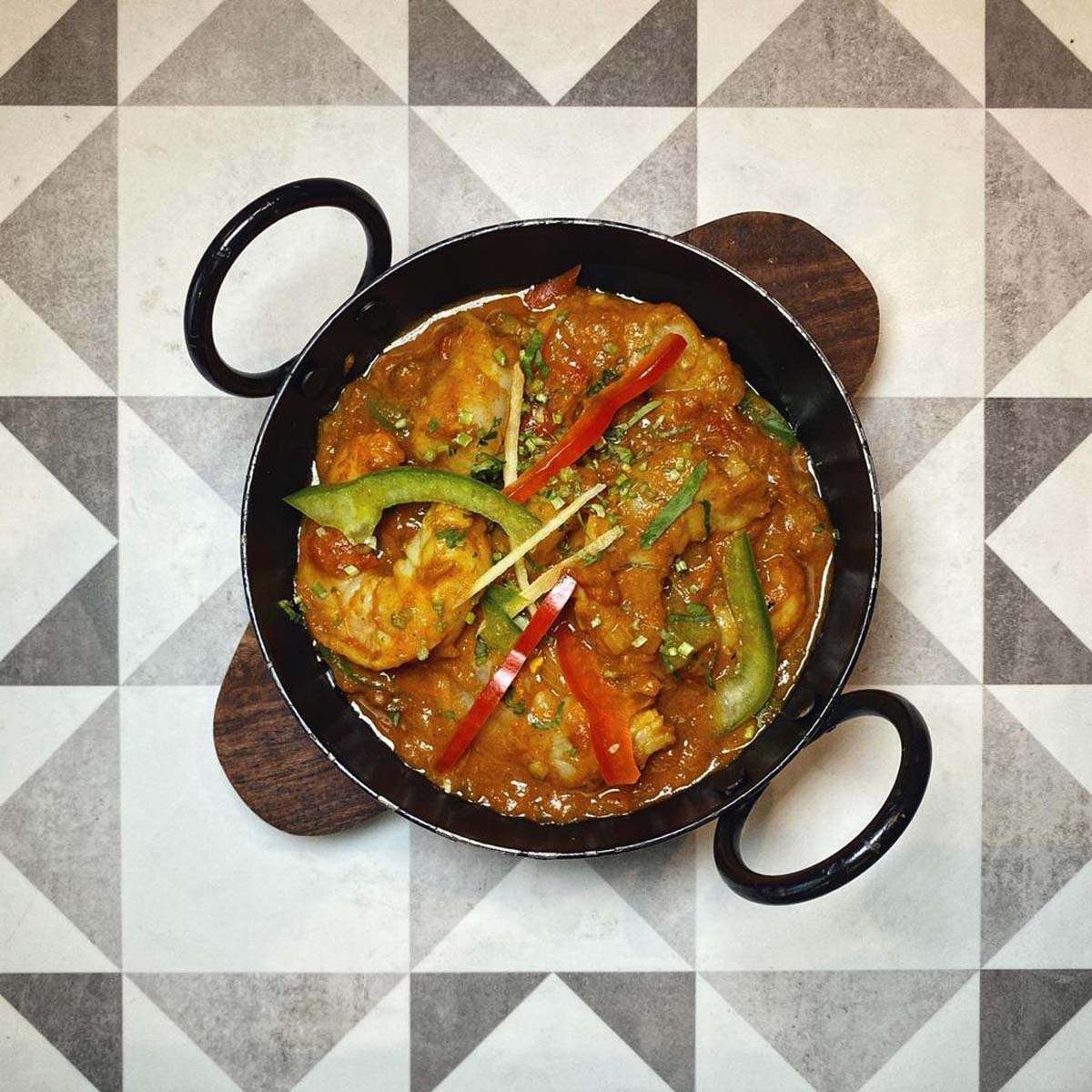 A vibrant selection of vegan Indian food in St Albans, served at Infuse Lounge.