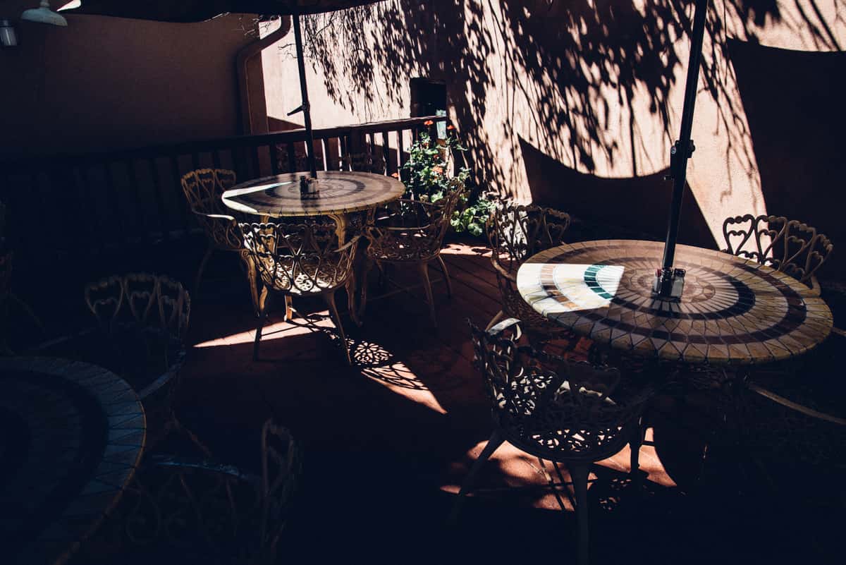 outside seating