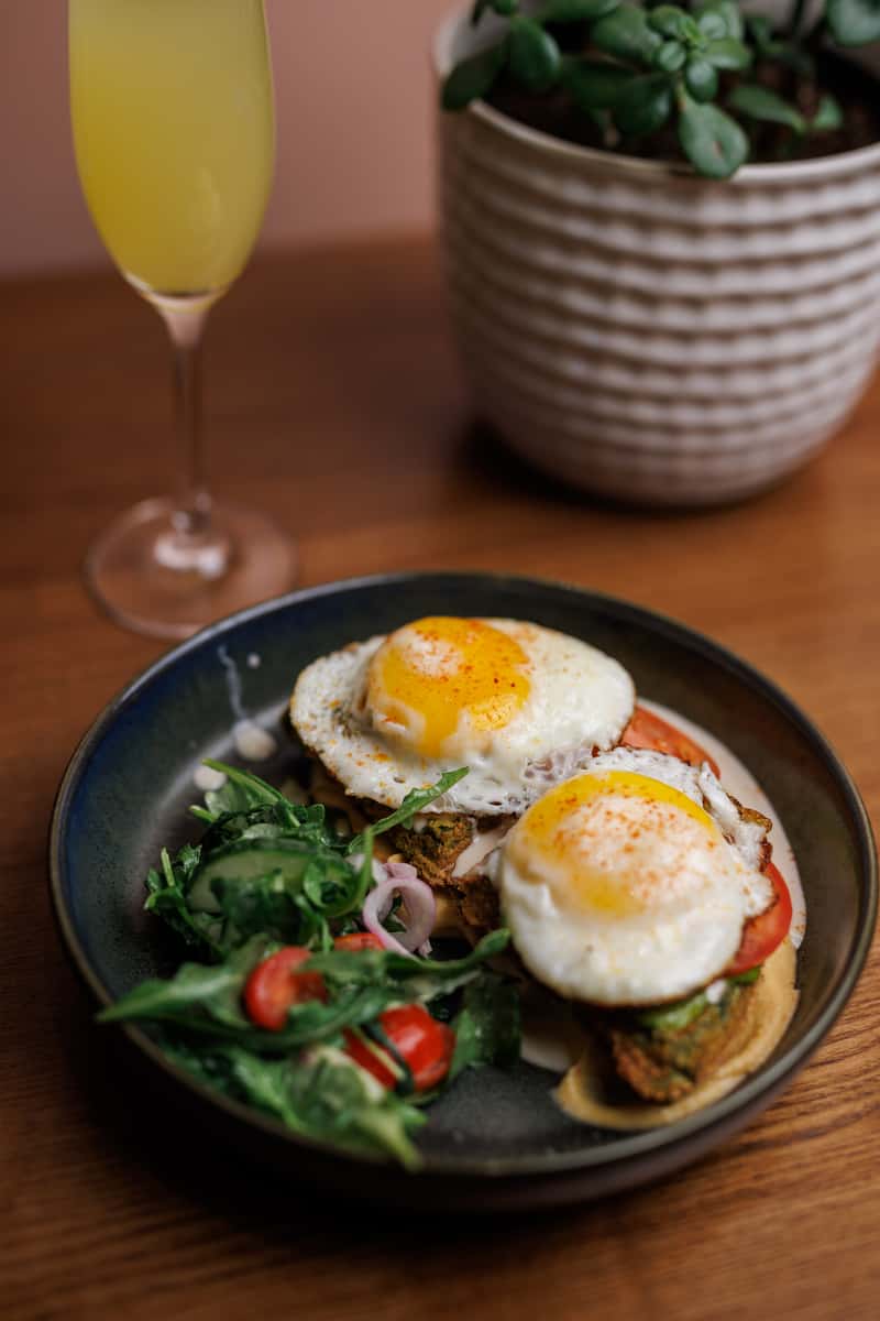 eggs and salad