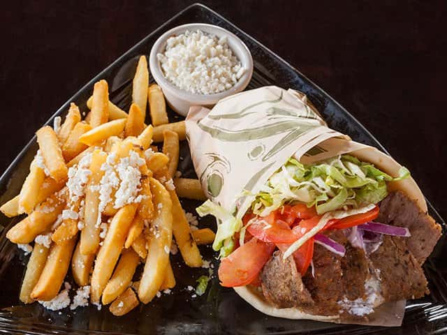 Classic Gyro With Greek Fries