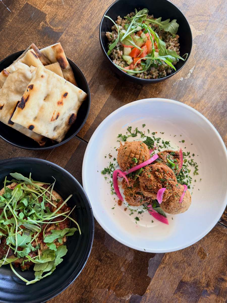 Falafel, Hummus, Tabouleh