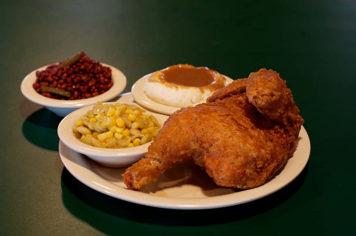 fried chicken dinner