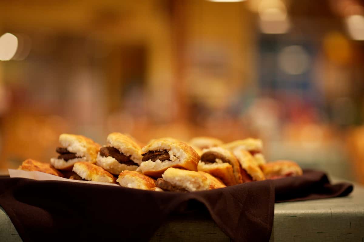 tray of food