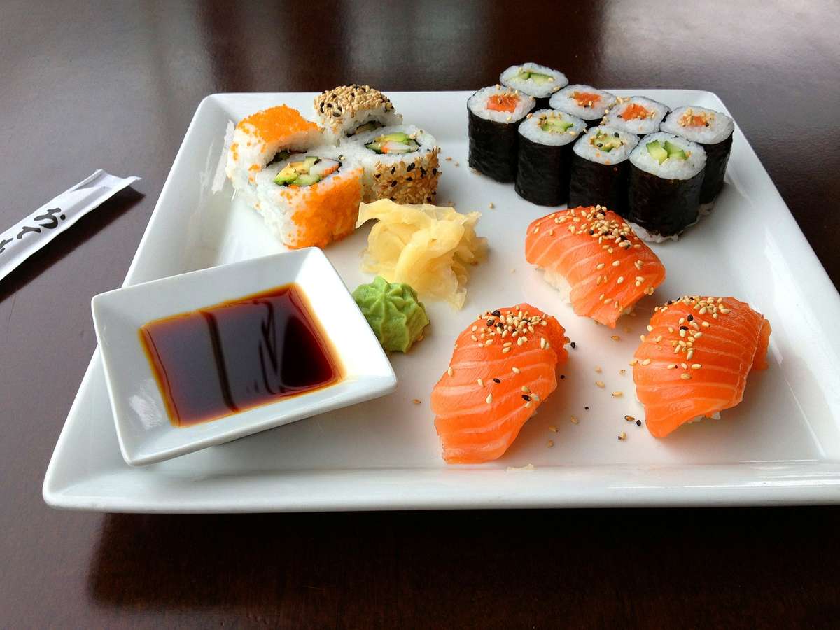 various types of sushi