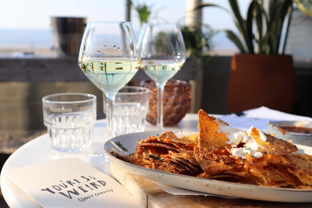 food and drinks by the beach