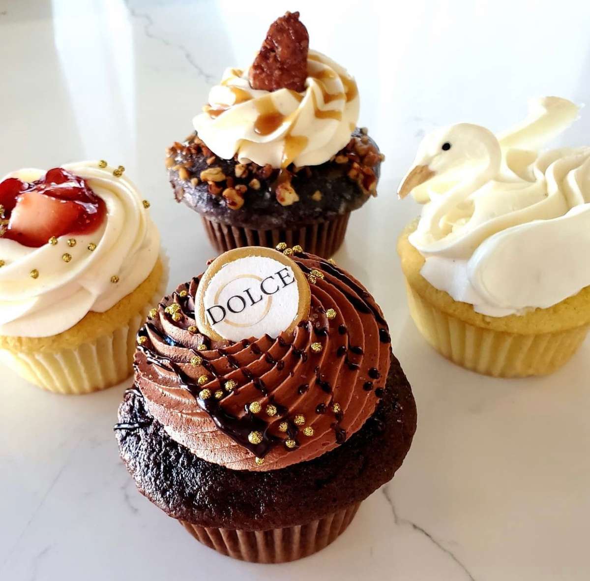 Variety of Dolce cupcakes