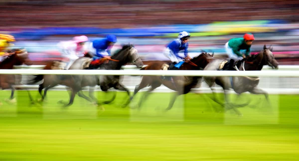 horse race in action
