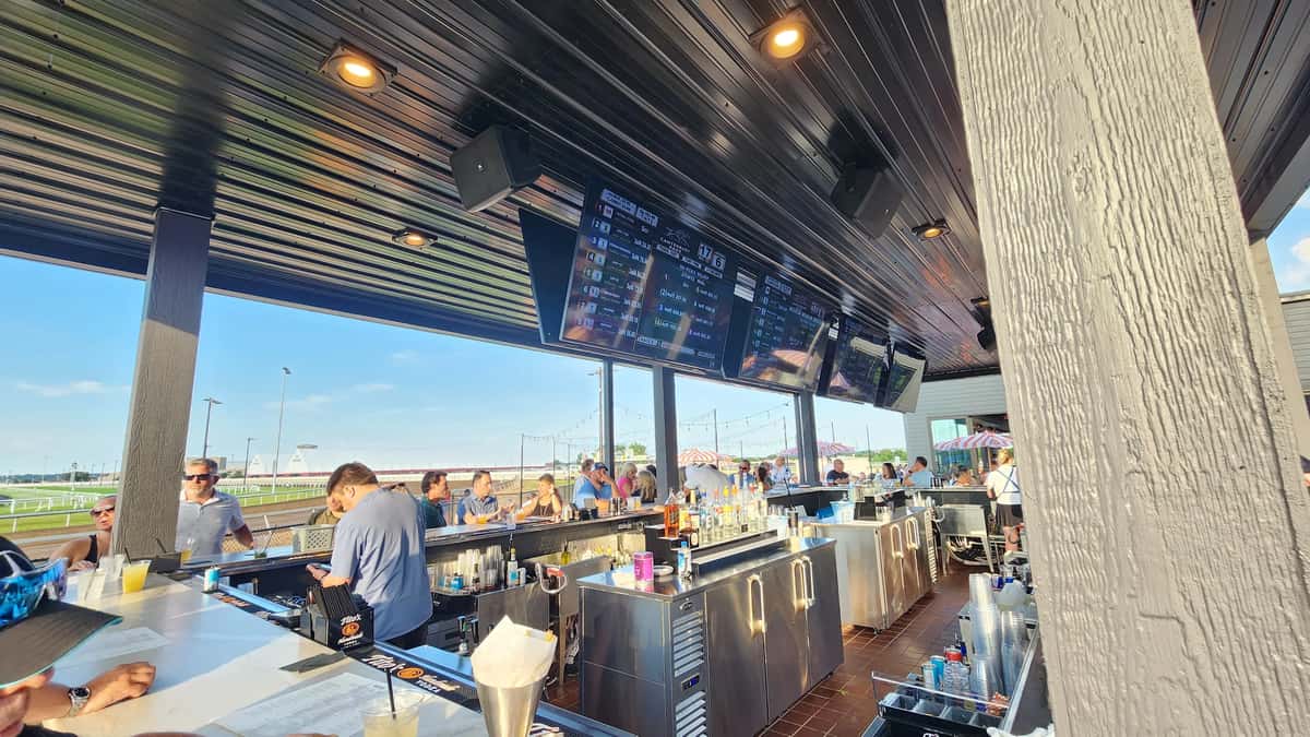 Brunch at the horse race track